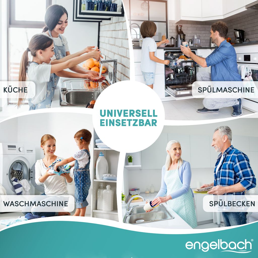 Engelbach Siphon für Küchenspüle mit Flexiblem Produktbild 2