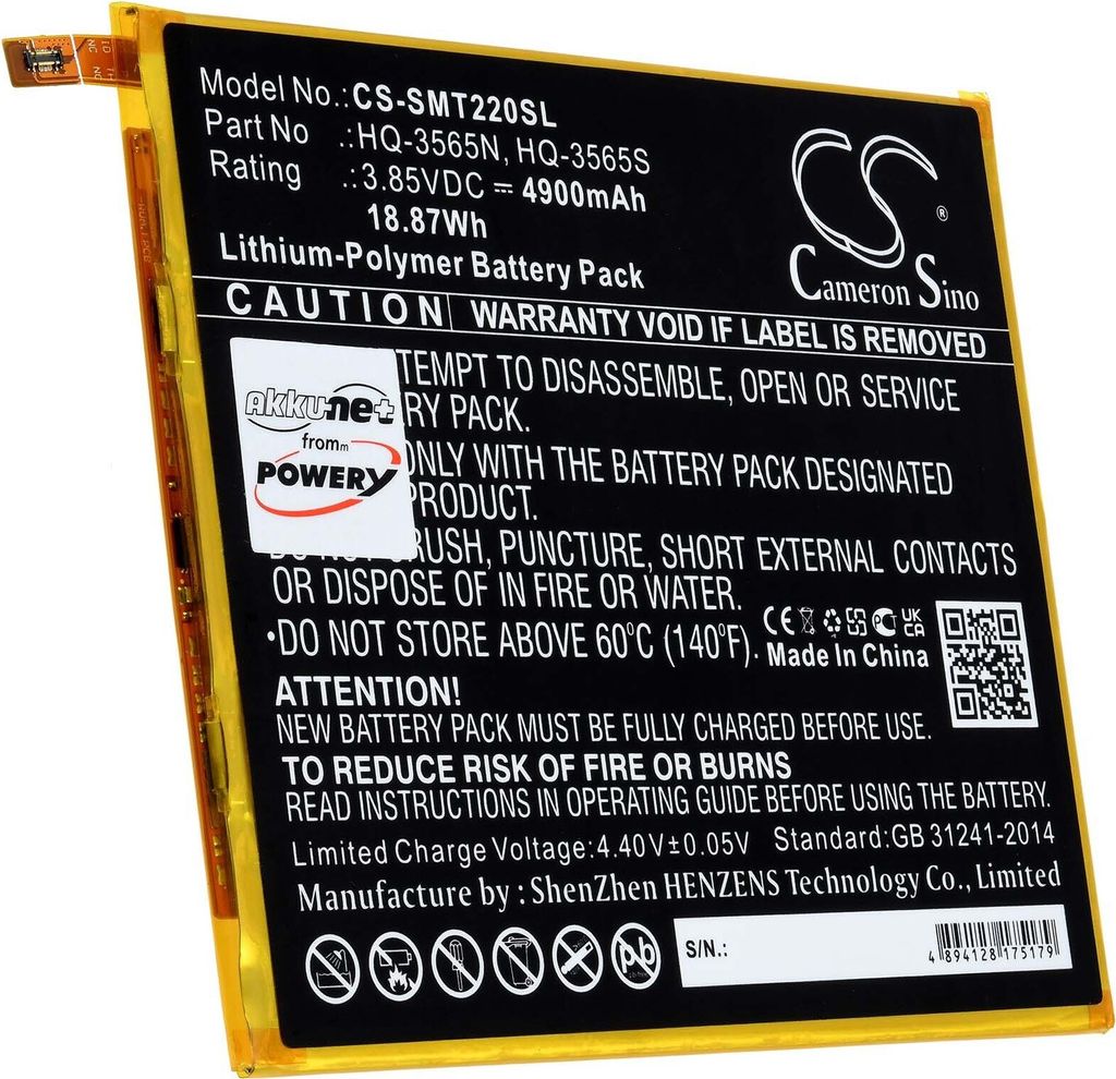 Akku kompatibel mit Samsung Typ HQ-3565N