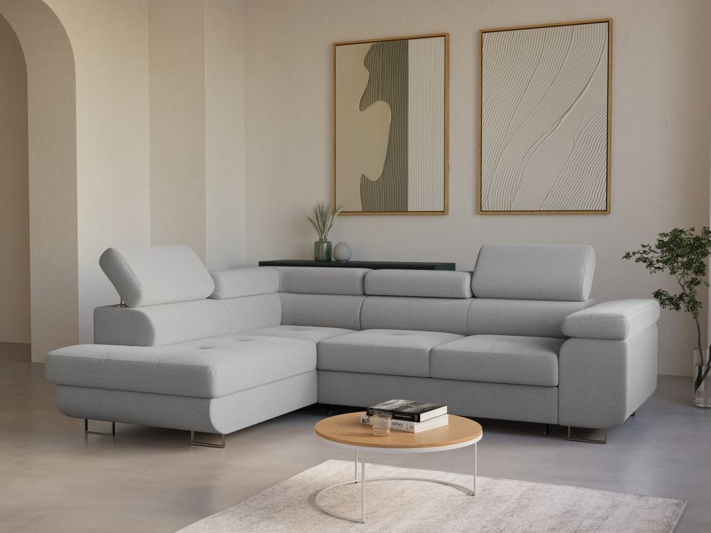LetSit Ecksofa William L Curio Links Freistehendes Loungesofa Bequemes Ecksofa mit Schlaffunktion Schmutzabweisend Für Wohnzimmer Schlafzimmer Hel...