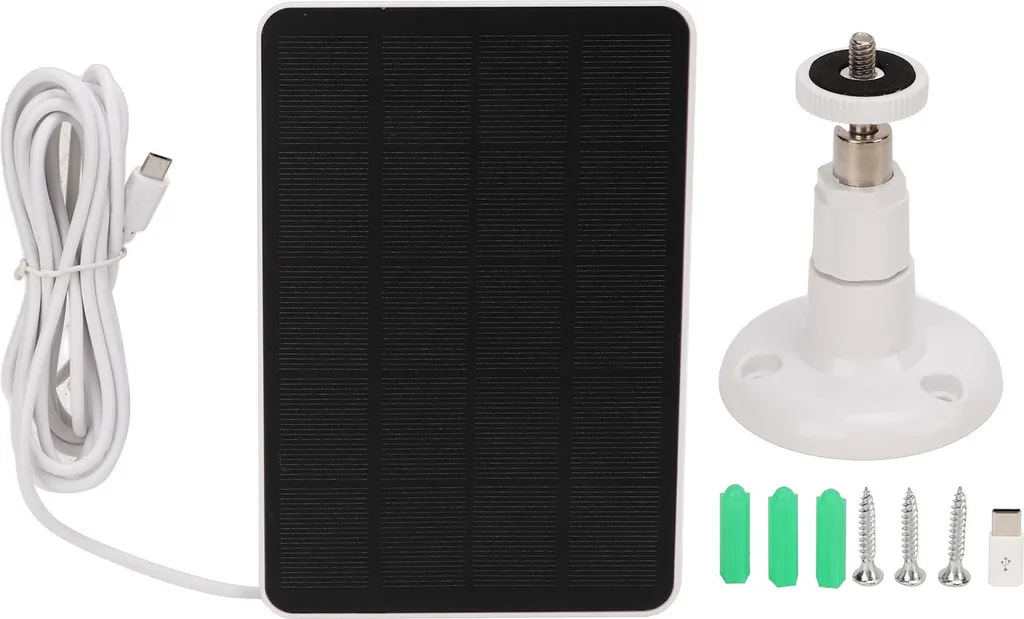 Pannello Solare 4W Bianco per Smart Home - Sicurezza Green Telecamere