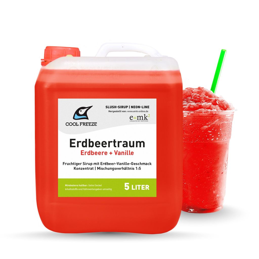 Slush-Sirup Eis Erdbeertraum (Erdbeere-Vanille) | Produktbild 