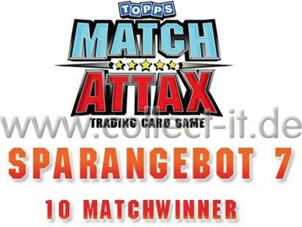 Match Attax - Spar 7 - 10 verschiedene MATCHWINNER - Saison 13/14 - Saison 13/14