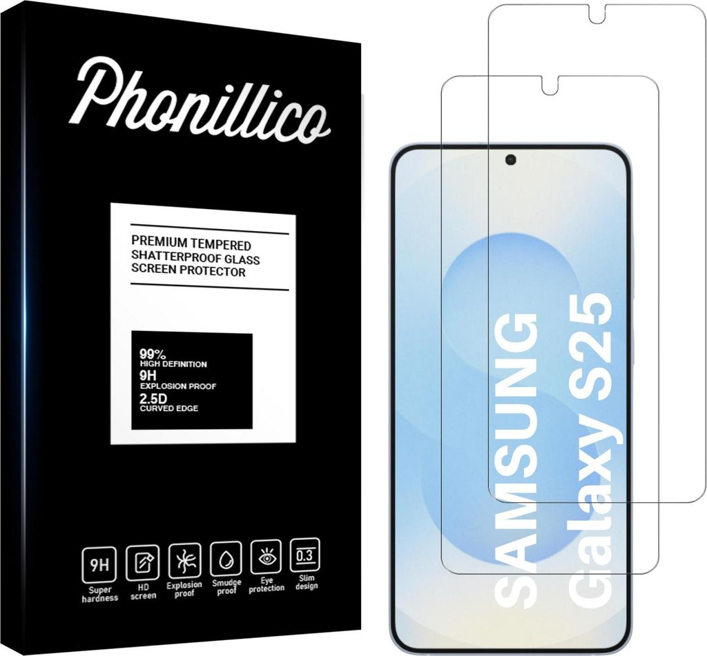 Verre trempé pour Samsung Galaxy S25 [2 pièces] Film de Image du produit 