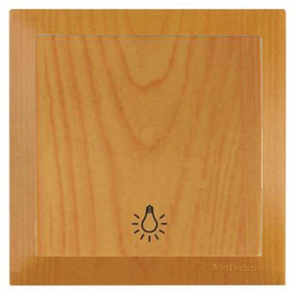 Taster Eiche Holzoptik – Rahmen Set – Unterputz – Candela Produktbild 