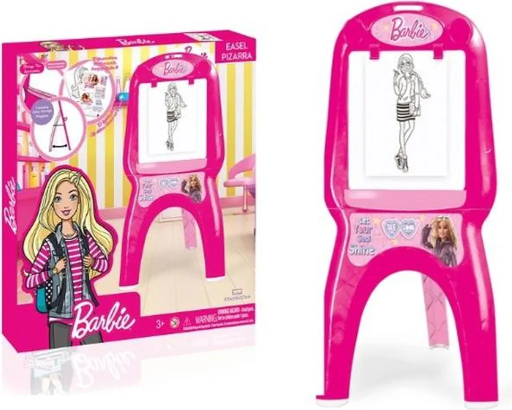Tableau Barbie 16164 Dolu avec Plateau de Rangement et Craies Incluses