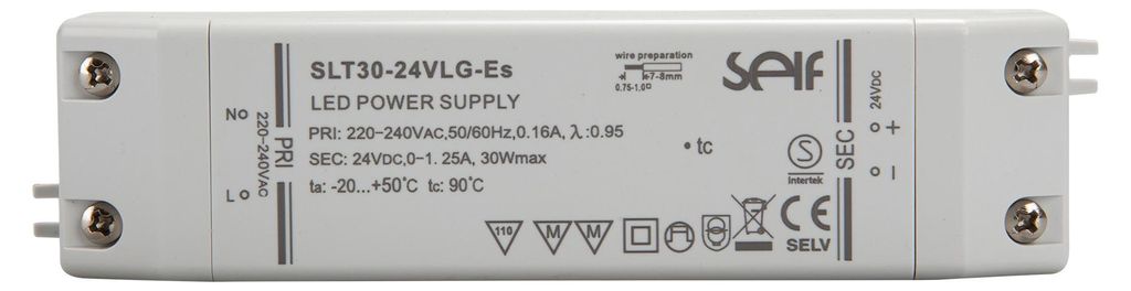 Self Electronics SLT30-24VLG-ES 24.0 V/DC/0-1.25 A 30 W Produktbild 