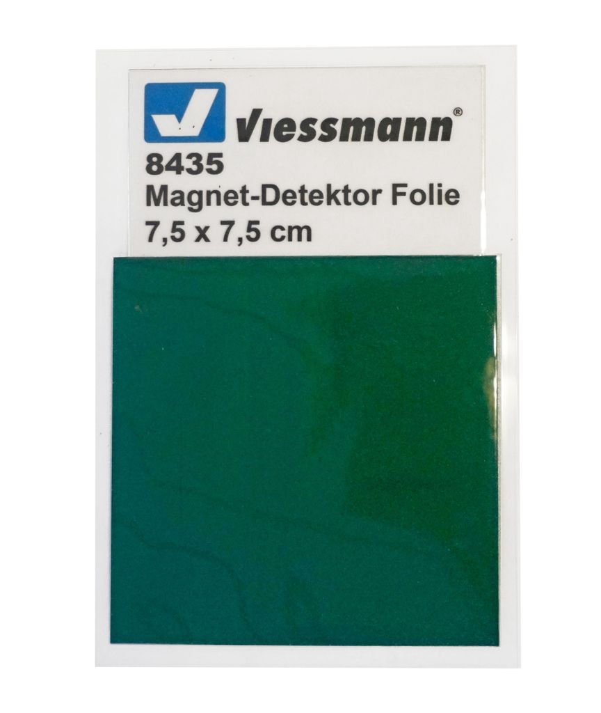 Viessmann 8435 - Magnet-Detektor Folie L 7,5 x B 7,5 cm - Neu