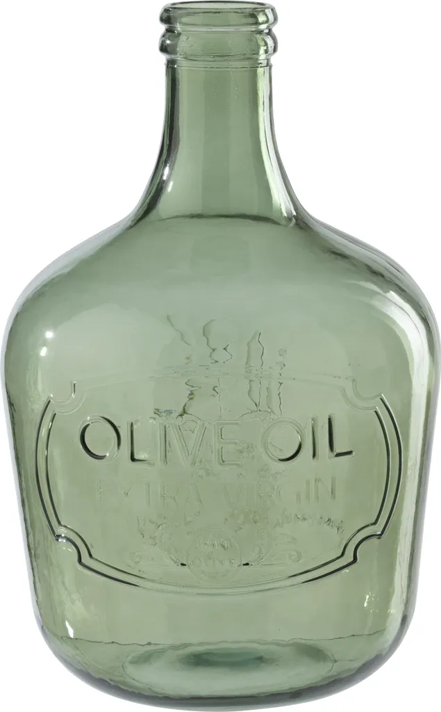 Vase J-Line Glas Olive - Vase en Verre Design pour Décoration Intérieure