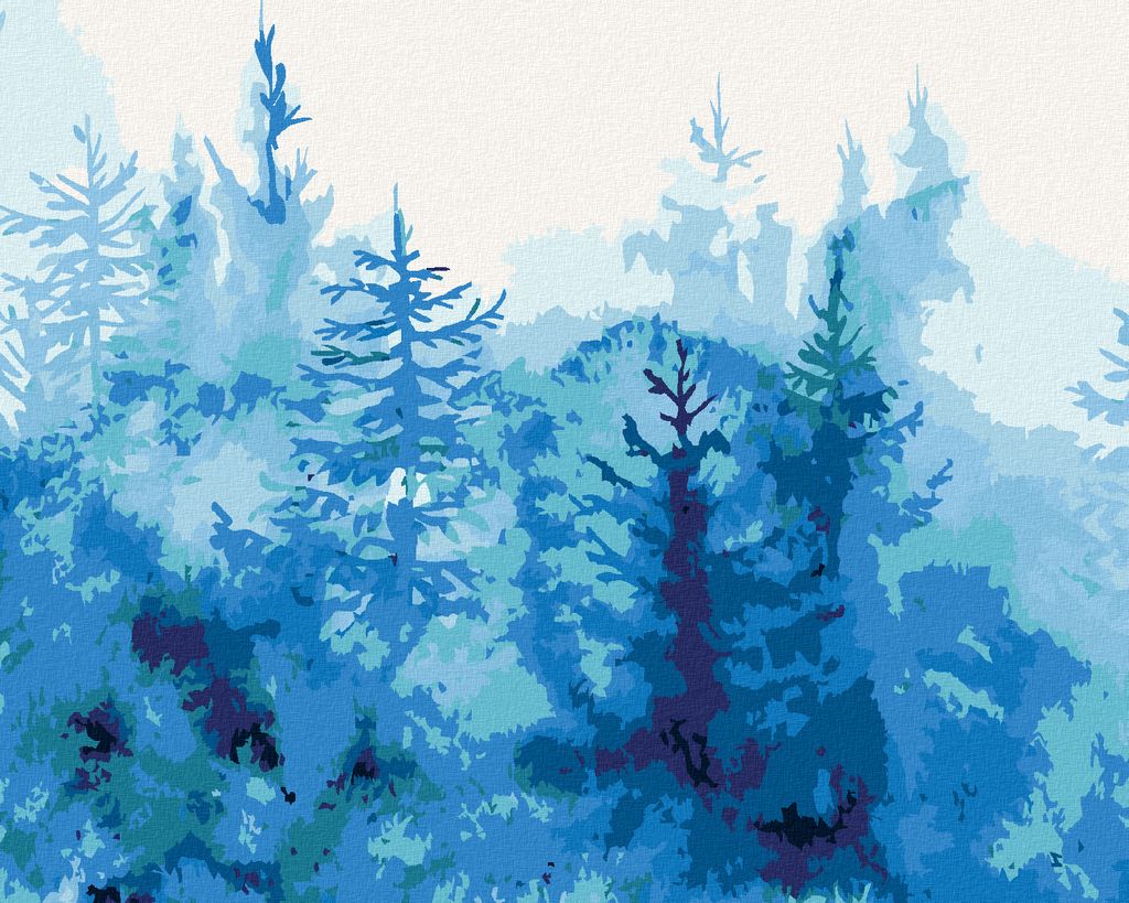 Zuty - Malen nach Zahlen - RUSSISCHER WALD, 40x50 cm, mit Keilrahmen (bereits gespannt)