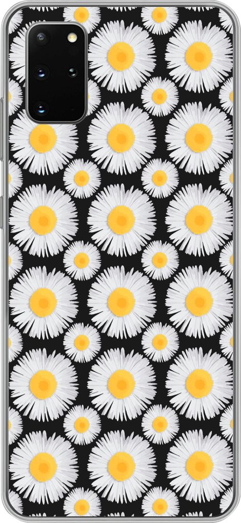 MuchoWow Handyhülle Schutzhülle Hülle für Telefoonhoesje Samsung Galaxy S20 Plus Muster - Gänseblümchen - Blumen - Mädchen - Kinder - Kind...