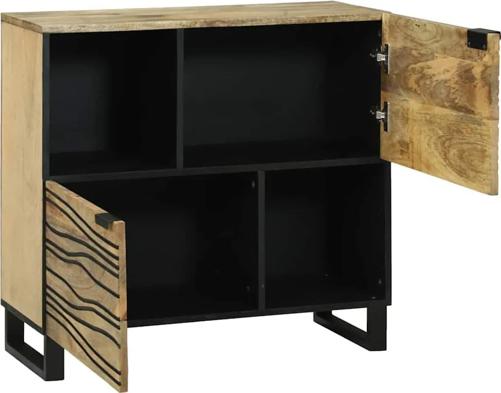 Sideboard Luxury Mango Marrone 80x33x75 - Design Contemporaneo vidaXL