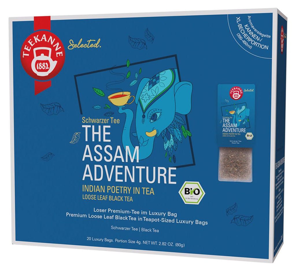 Teekanne  The Assam Adventure Luxury Bag 20 Beutel Produktbild 