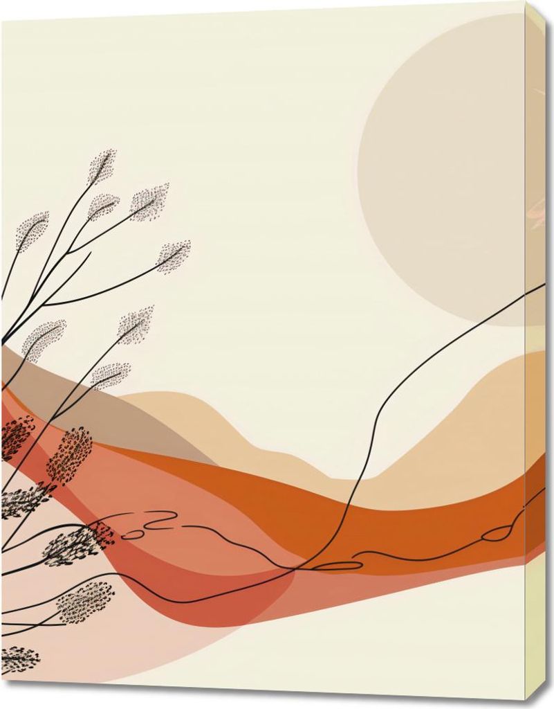Bild 70x90cm Wärme der Sonnenuntergänge