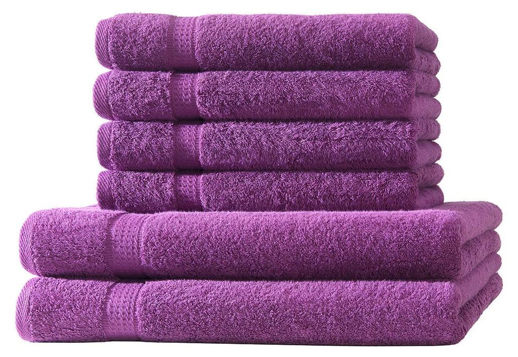6er Set Frottee 4x Handtücher 2x Duschtücher Elegance 100% Produktbild 