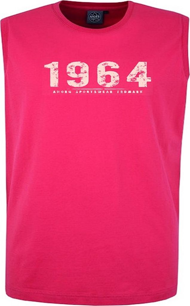 Übergrößen Tanktop Vintage Number beige AHORN SPORTSWEAR Produktbild 
