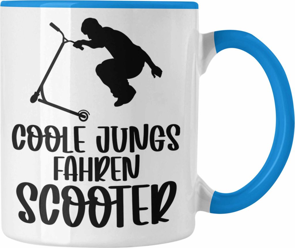 Trendation - Scooter Roller Fahrer Geschenk Tasse Scooterfahrer Geschenkidee Scooting Geschenkidee Jungs Profi Scooterfahrer Pro Grafik Stunts Jung...