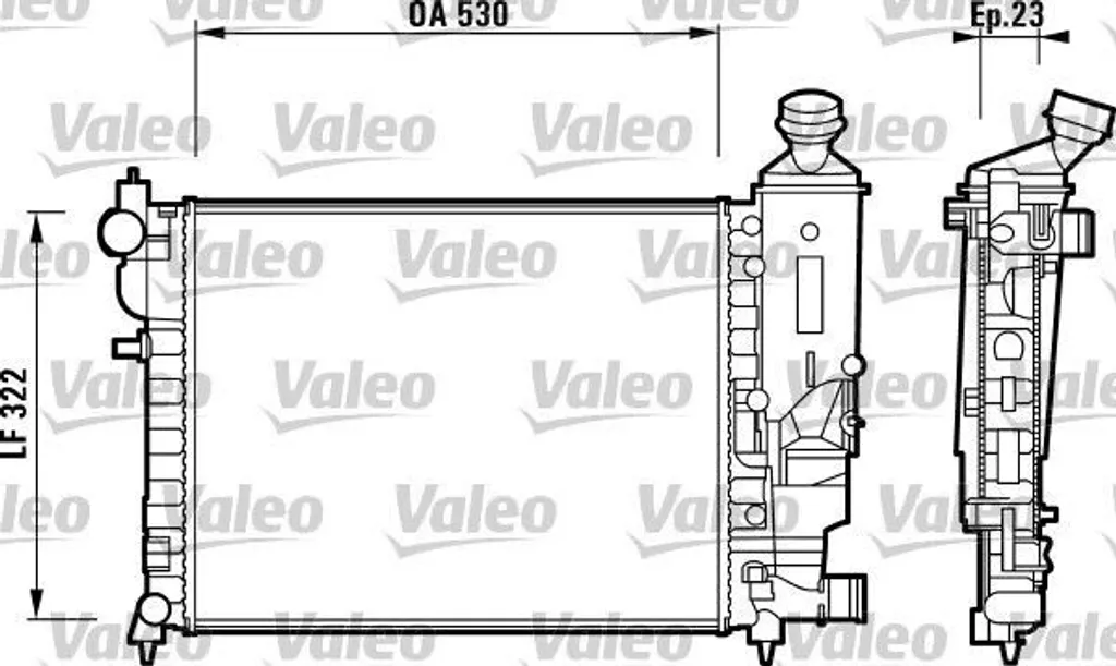Radiateur moteur pour Peugeot 106 II Valeo 732882 entretien refroidissement
