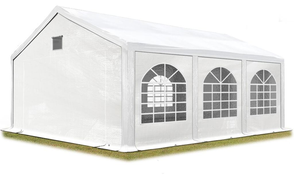 TOOLPORT Partyzelt Festzelt 3x6 m in weiß Professional PE Produktbild 
