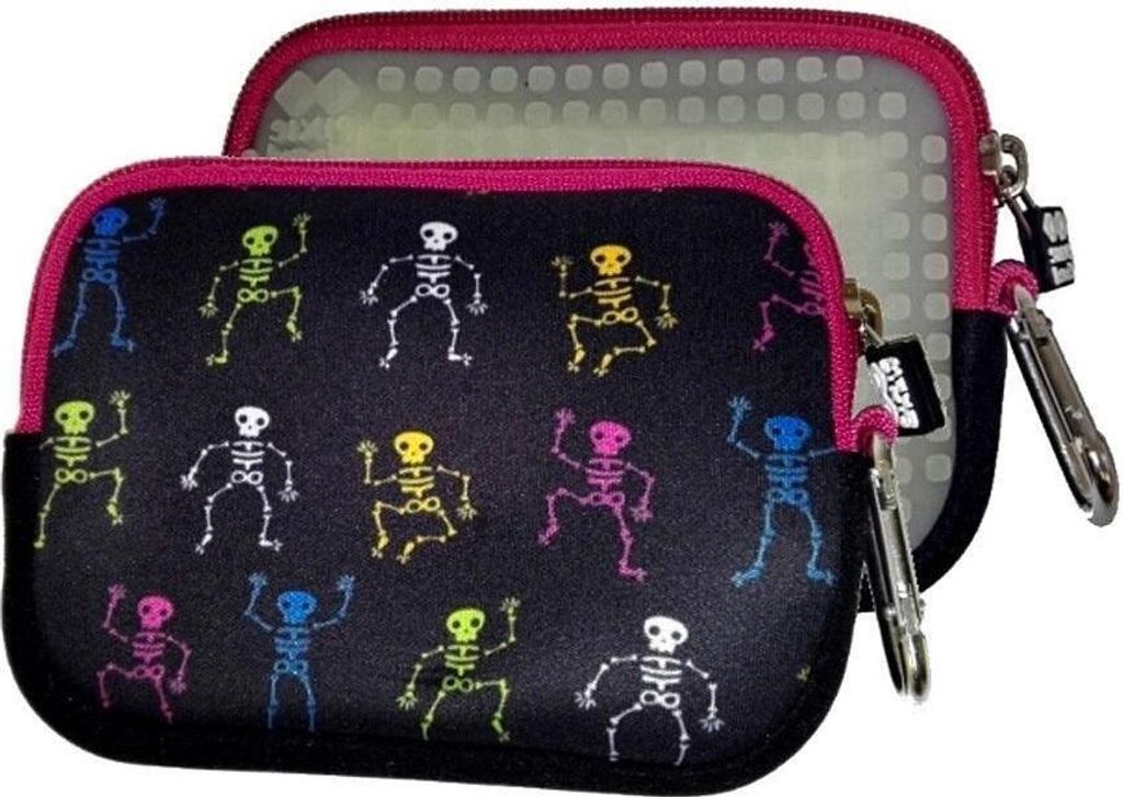 Kosmetiktasche PIXIE CREW schwarz mit im Dunkeln leuchtendem Panel