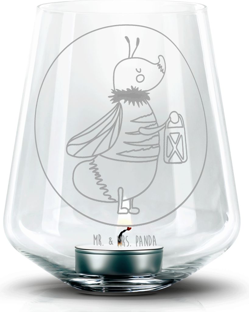 Mr. & Mrs. Panda Laterne Glühwürmchen - Transparent - Geschenk, Lustige Sprüche, Lieblingsmensch, Verlobung, Liebe, Windlicht Glas, Kerzenglas, ...