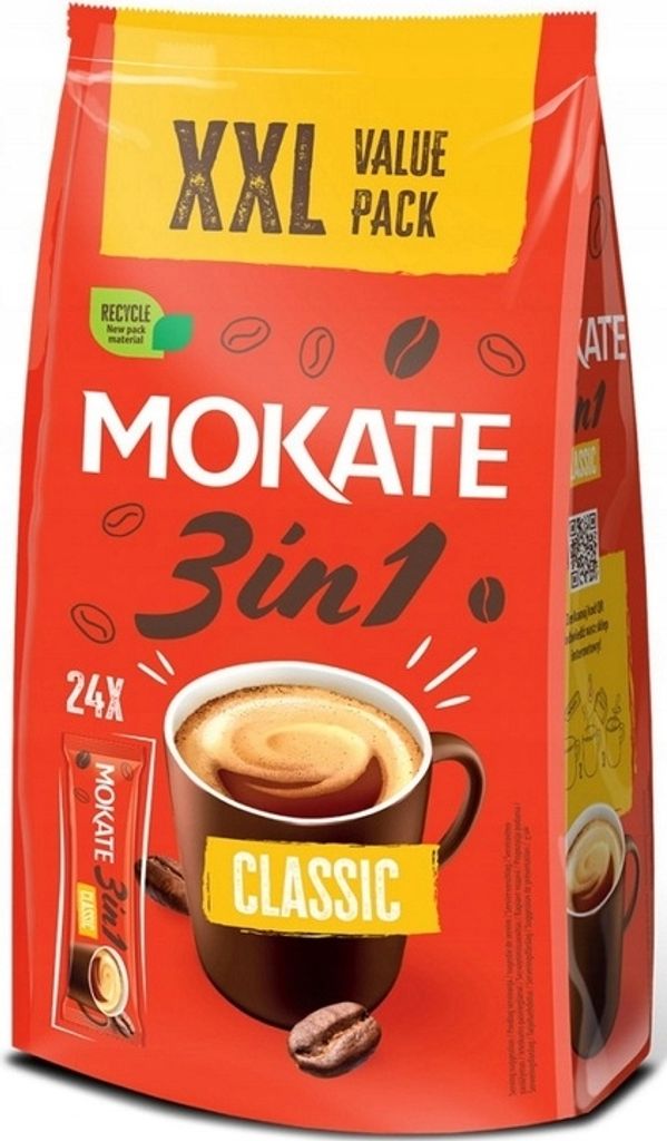 Mokate Kawa Rozpuszczalna 3w1 XXL 24 x 17 g