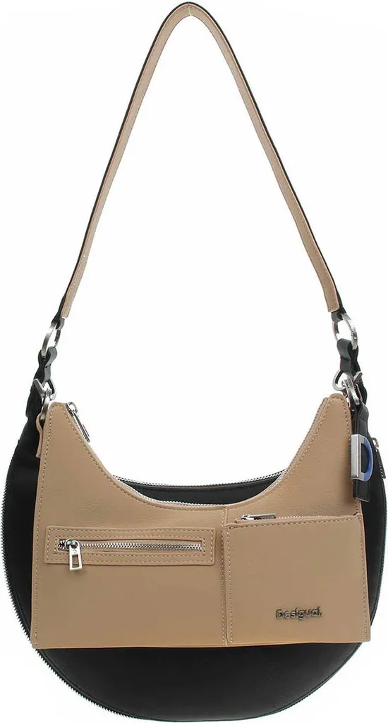 Sac à main de bureau femme Desigual noir, sac chic pour le travail