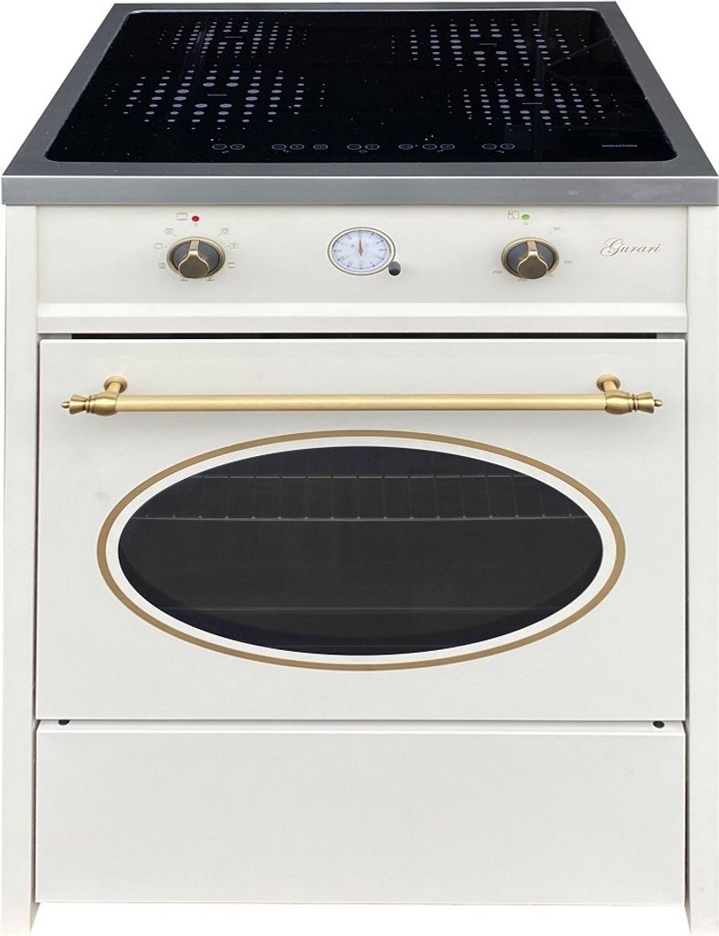GURARI Induktions-Standherd GCH E 612 Cr r, Retro Induktions Standherd 60 cm/ Range Coocker / 60 L