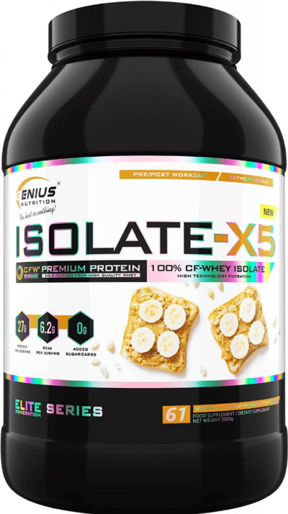Genius Nutrition | Isolate-X5 Peanut butter - banana