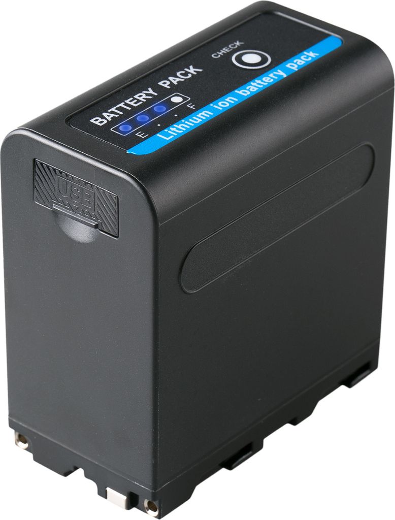 Blumax Akku Ersatz für Sony NP-F980 |- 7850mAh -| Akku NP-F550 NP-F750 NP-F960 NP-F970 NP-F980D NP-F990 / 5V USB Ausgang und DC 8,4V EIN & Ausgang