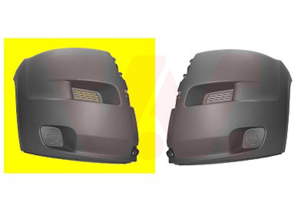 VAN WEZEL Stoßstange Stoßfänger vorne Rechts für FIAT Ducato Kastenwagen (250, 290) Grau 1651564