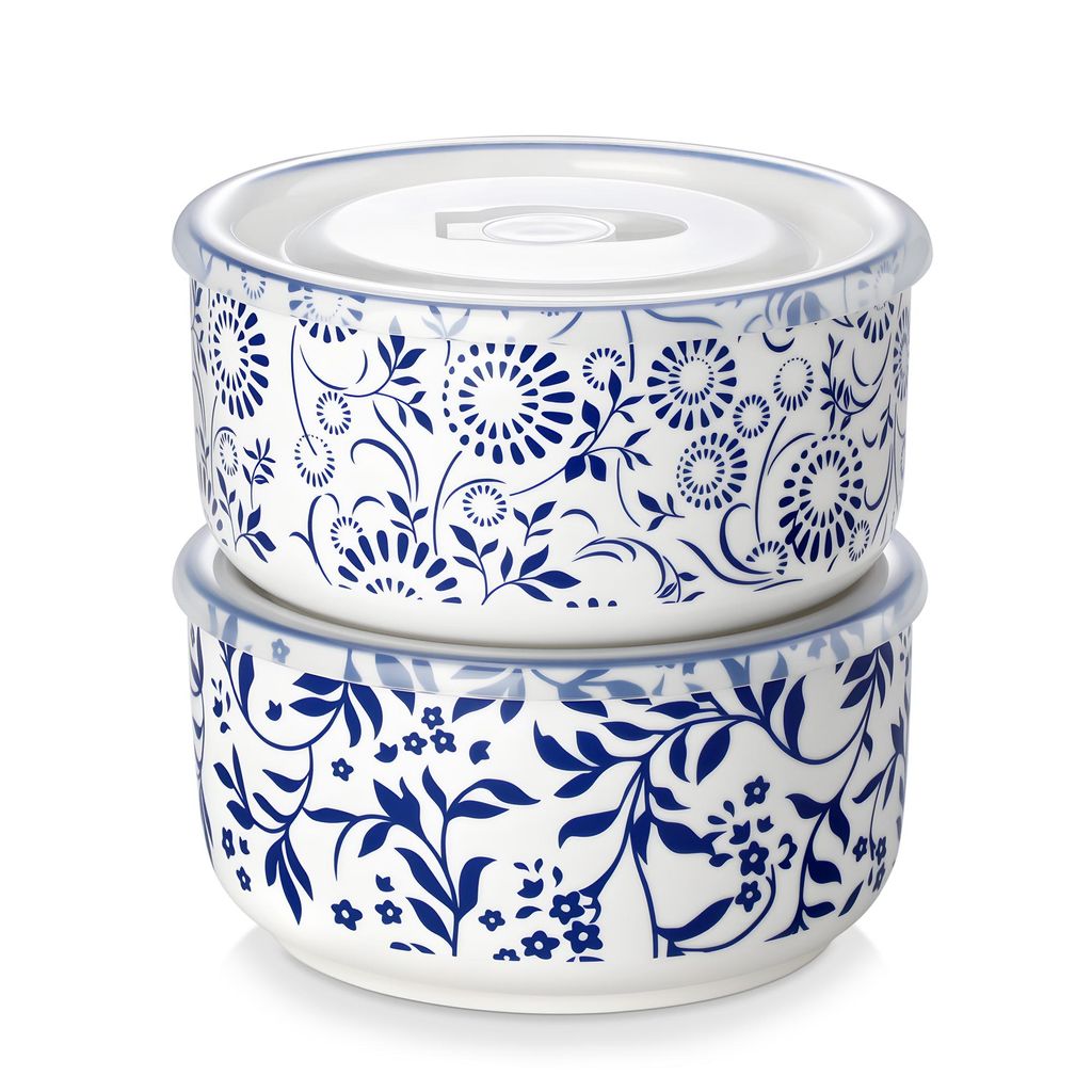 VANCASSO - Lot de 2 boîtes de conservation en porcelaine Image du produit 