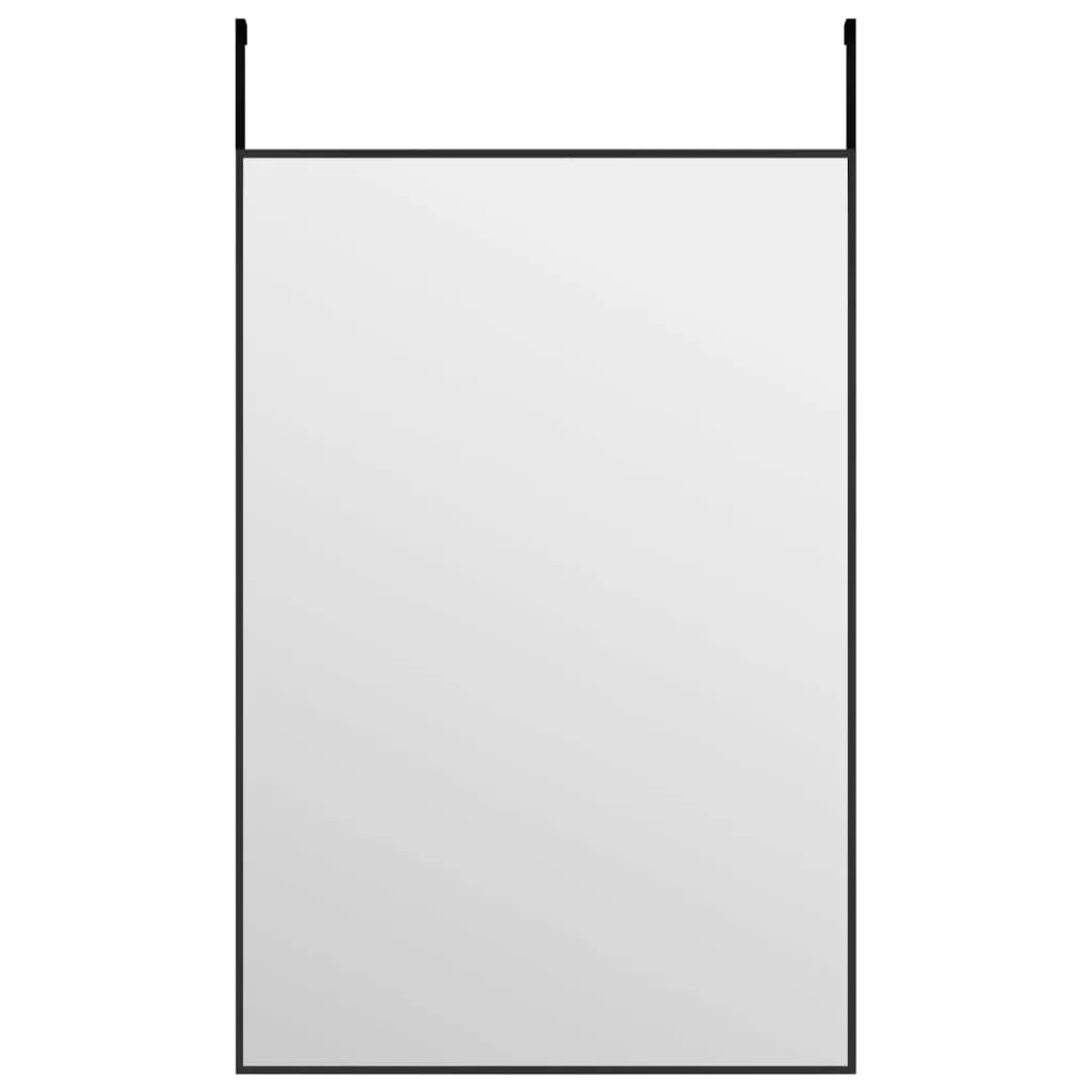 Specchio per porta nero 40x60 cm in vetro e alluminio
