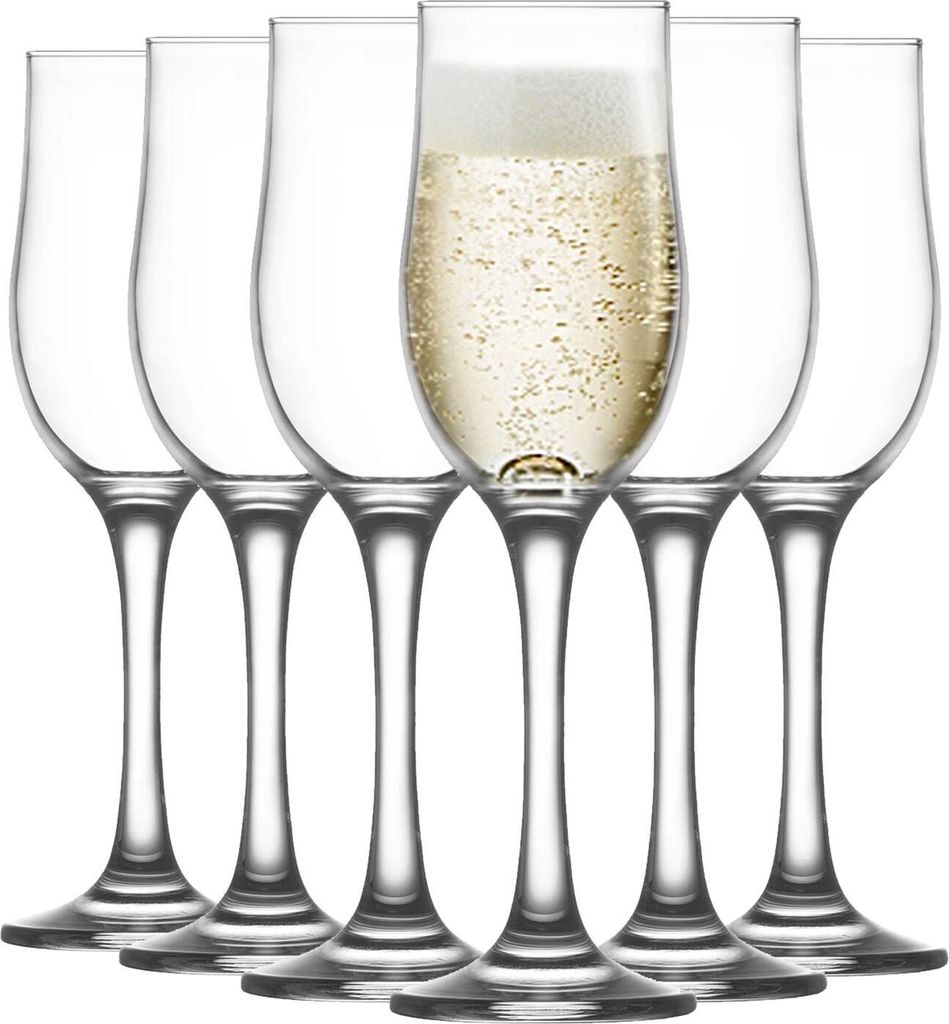 LAV Nevakar Champagnerflöten – 195 ml – transparent – ??12 Stück