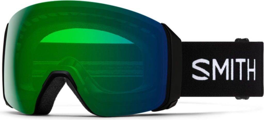 Smith 4D MAG XL Skibrille mit Wechselscheibe – für perfekte Sicht, Farbe:BLACK 22, Glas:ChromaPop Sun Green Mirror + ChromaPop Storm Blue Sensor...