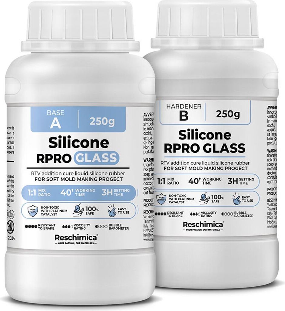 Flüssiges Silikon Kautschuk 1:1 R PRO GLASS, Produktbild 