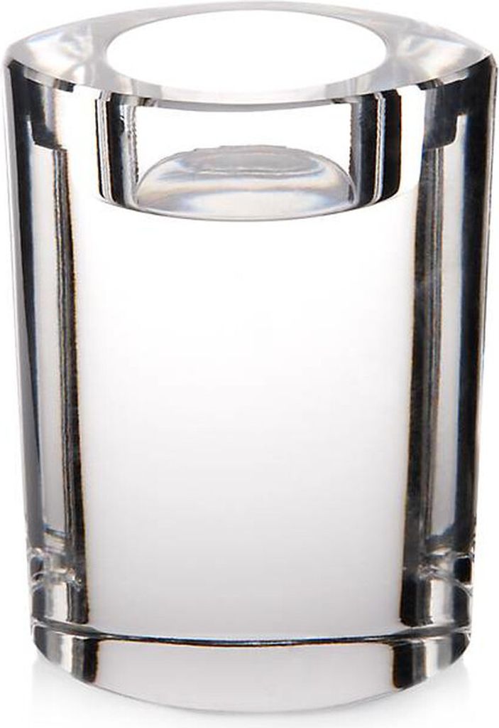 Teelichthalter Starlight 10cm, transparent aus Bleikristall, aus Bleikristall