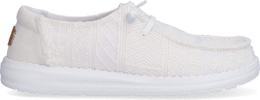 HEYDUDE Wendy Crochet Lace Damen Halbschuhe White Größe 42