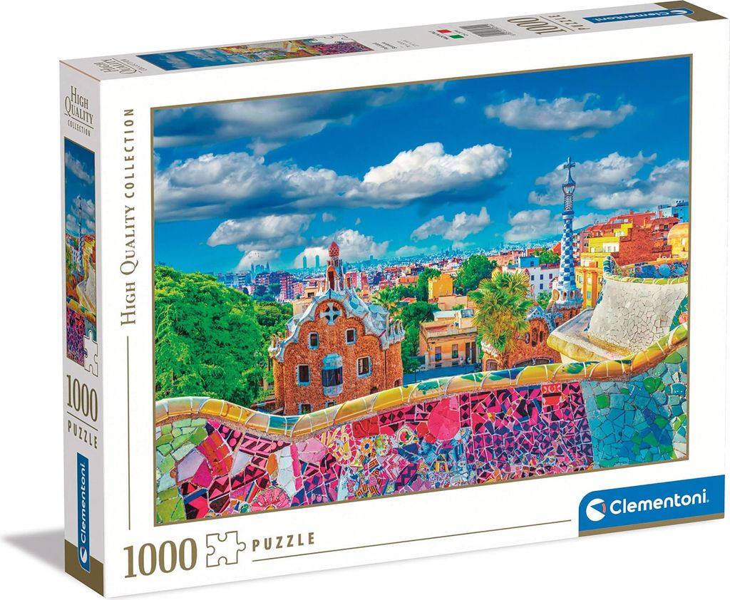 CLEMENTONI Puzzle Park Güell, Barcelona 1000 Teile Produktbild 