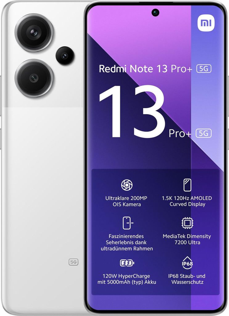 Xiaomi Redmi Note 13 Pro+ 5G 256GB Moonlight White