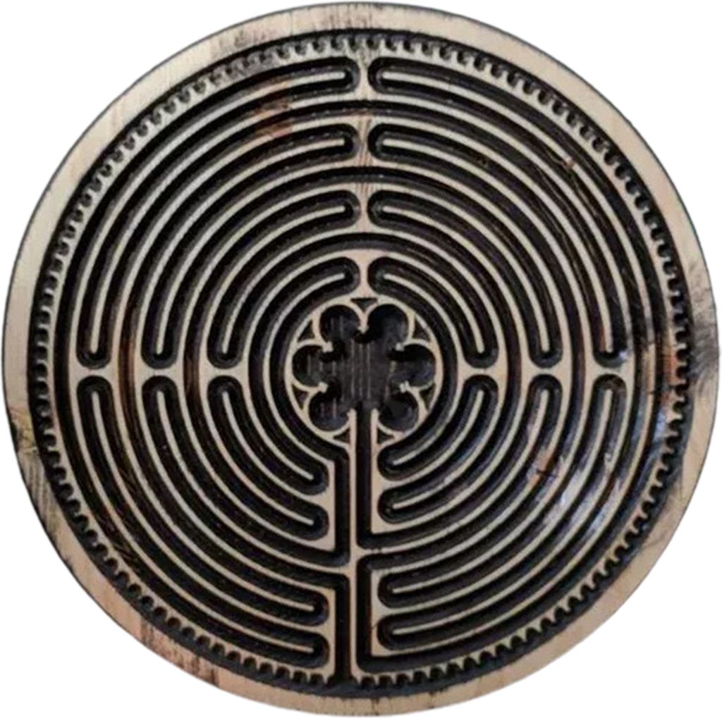 Meditation Finger Labyrinth Gebet Achtsamkeit Werkzeug Entspannung Angst Relief Holz Runde Handheld Finger Labyrinth Bord Weihnachten Geschenk