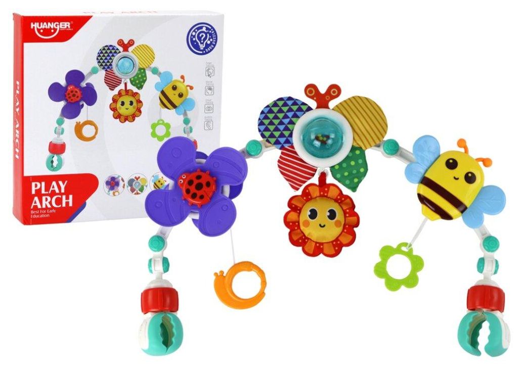 Stirnband-Kinderwagen-Kinderbetthalter mit Schmetterlings- und Bienenanhängern