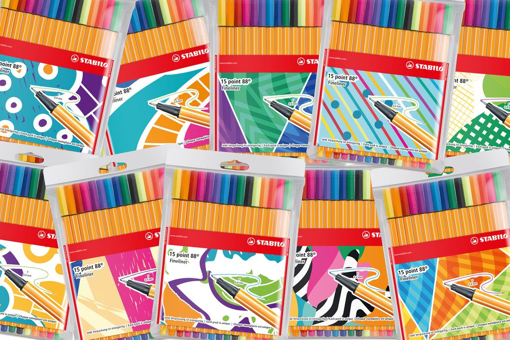 Fineliner - STABILO point 88 Individual. Just like you Edition - 15er Pack - mit 15 verschiedenen Farben