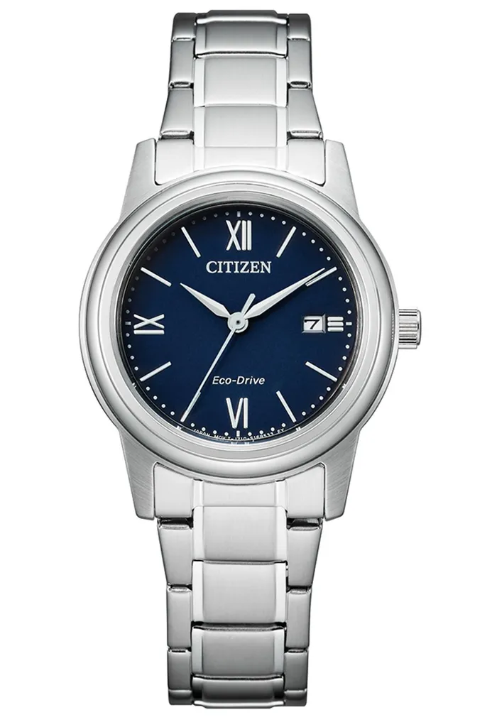 Montre Citizen Eco-Drive FE1220-89L cadran bleu sans pile pour femme