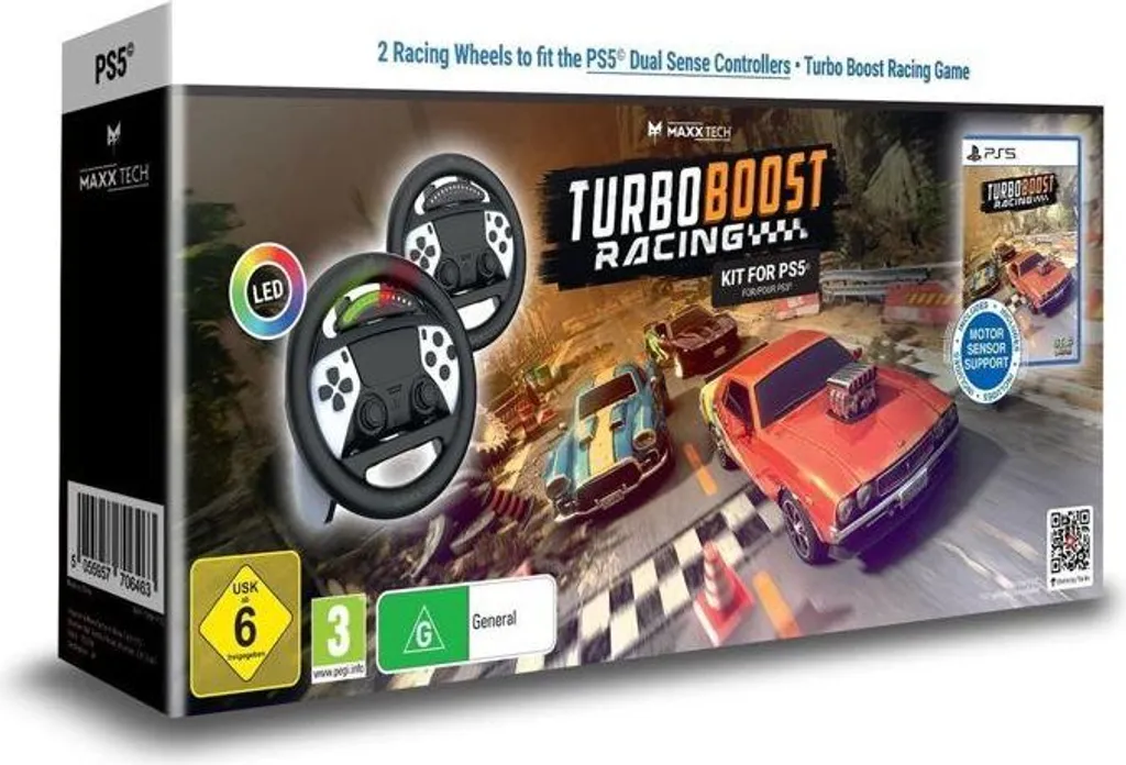Turbo Booster Racing PS5 Kit: Domina l'Asfalto con Volanti LED