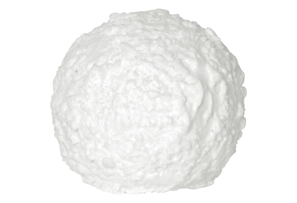 Schneeball-Kerze Snowball Echtwachs Batterie Timer warmweiß Produktbild 
