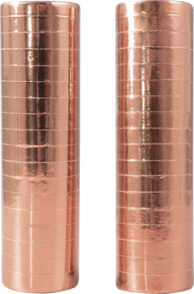Luftschlangen Partydeko 2 Stück roségold 4 m - Produktbild 