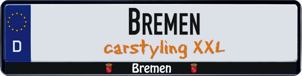 Design Kennzeichenrahmen Bundesland Bremen 1 Stück