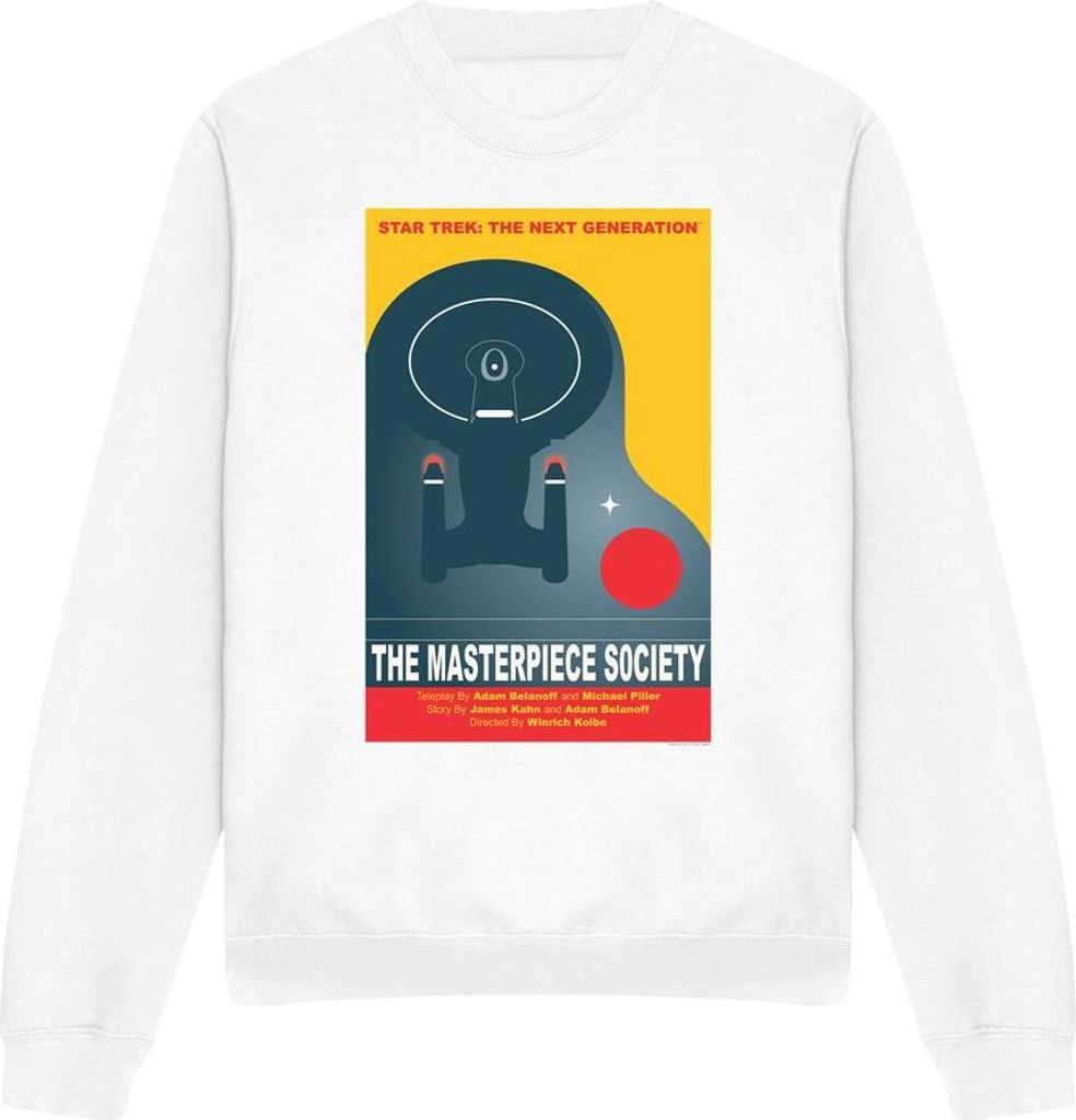 Star Trek - "The Next Generation Season 5 Episode 13" Sweatshirt für Herren/Damen Uni TV11895 (M) (Weiß)