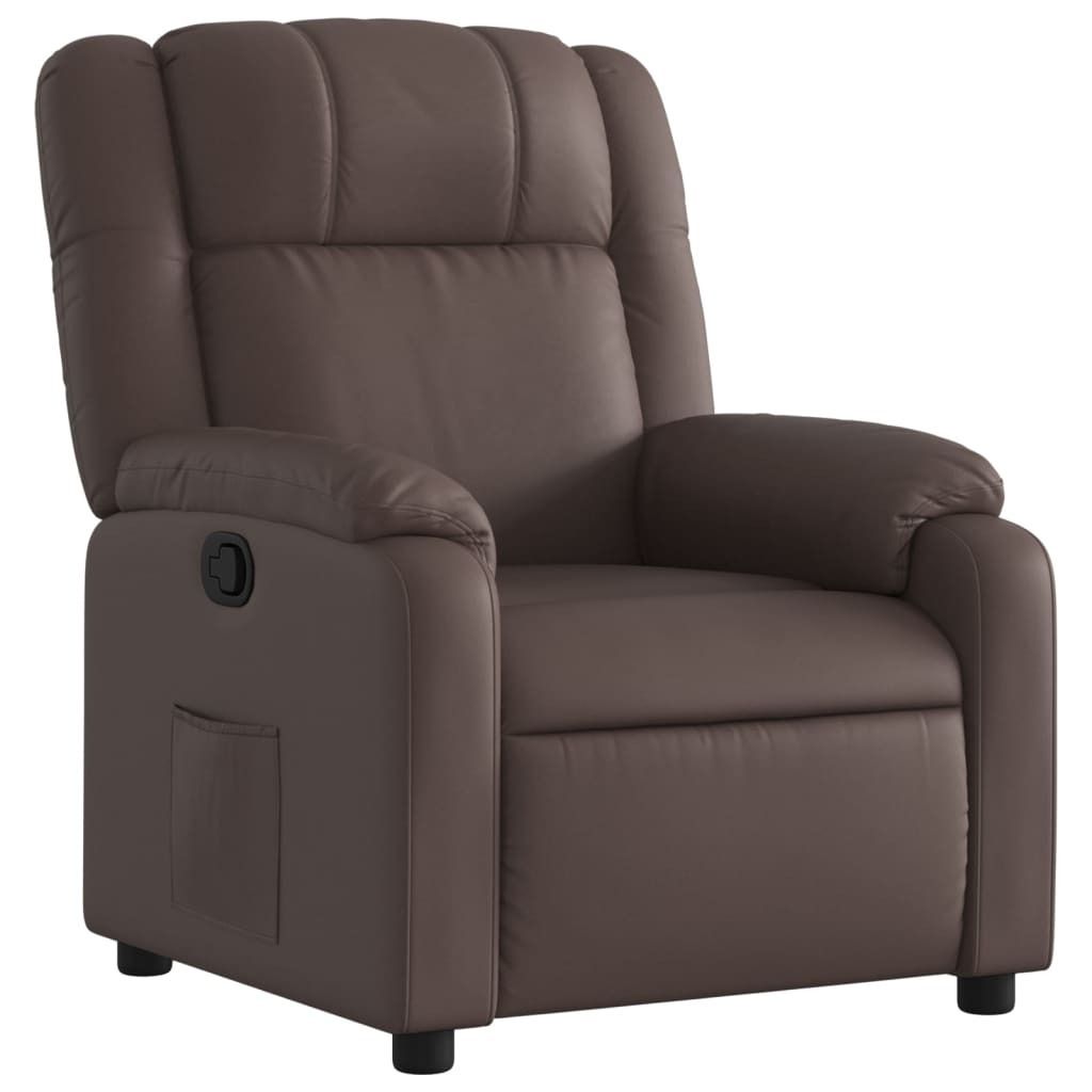 "SALE 2026"Relaxsessel- TV-Sessel - Einzelsofa elegantes Design - Braun Kunstleder - 77x95x99cm - Couchsessel DEMöbel457692