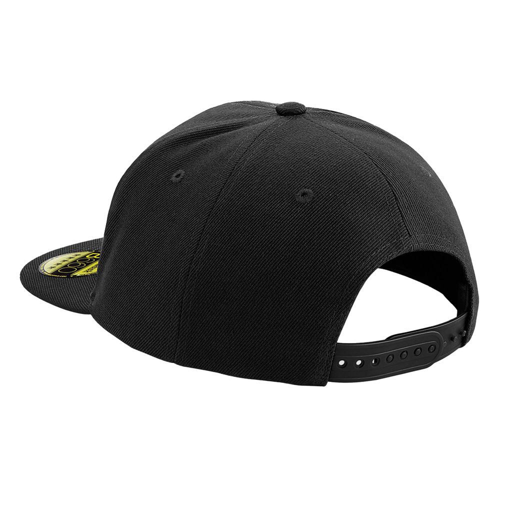 Beechfield - "Original" Snapback Mütze Flacher Schirm für Herren/Damen Uni BC5265 (Einheitsgröße) (Schwarz/Schwarz)